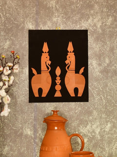 Terracotta Horse Wall Art: Artisan Home Decor