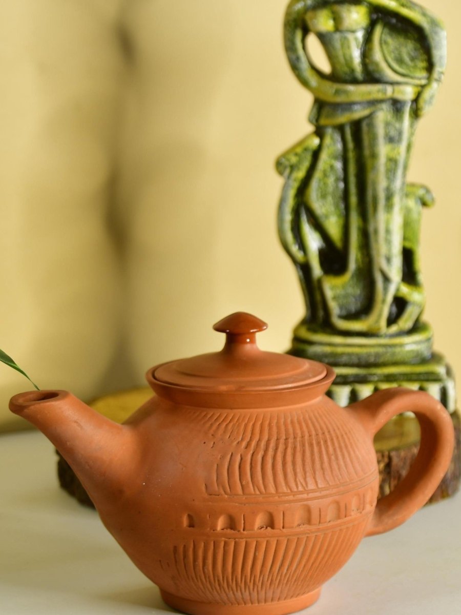 Terracotta Kettle: Artisan Charm for Home and Kitchen