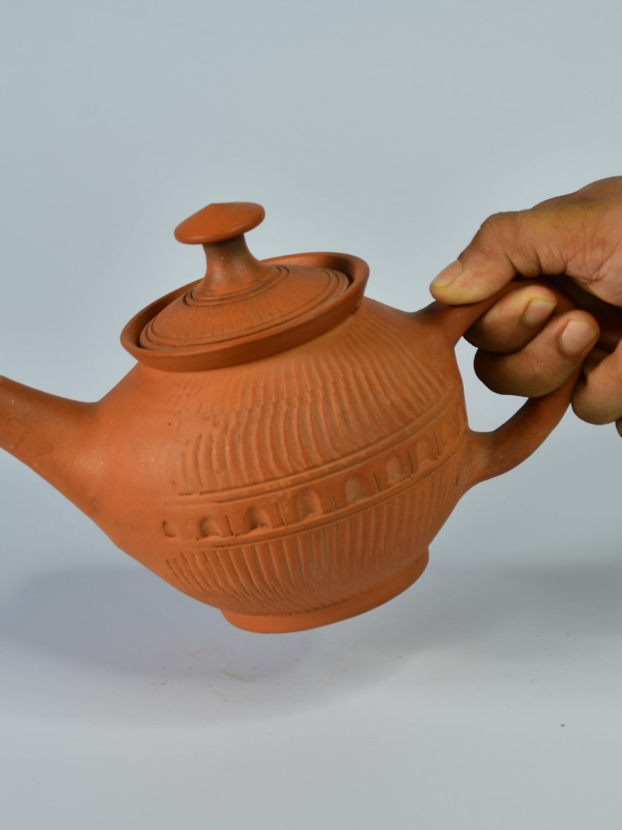 Terracotta Kettle: Artisan Charm for Home and Kitchen