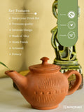 Terracotta Kettle: Artisan Charm for Home and Kitchen - Utensils - Sowpeace - Terracotta Kettle: Artisan Charm for Home and Kitchen - Terr - Uten - Terr - TKUN - Sowpeace