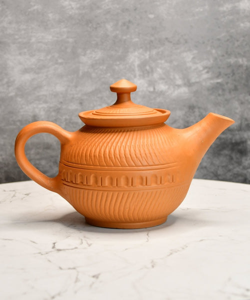 Terracotta Kettle: Artisan Charm for Home and Kitchen