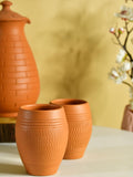 Terracotta Lassi Mug Set: Artisanal Elegance, Functional Design. - Utensils - Sowpeace - Terracotta Lassi Mug Set: Artisanal Elegance, Functional Design. - Terr - Uten - Terr - LMSC2 - Sowpeace