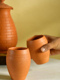 Terracotta Lassi Mug Set: Artisanal Elegance, Functional Design. - Utensils - Sowpeace - Terracotta Lassi Mug Set: Artisanal Elegance, Functional Design. - Terr - Uten - Terr - LMSC2 - Sowpeace