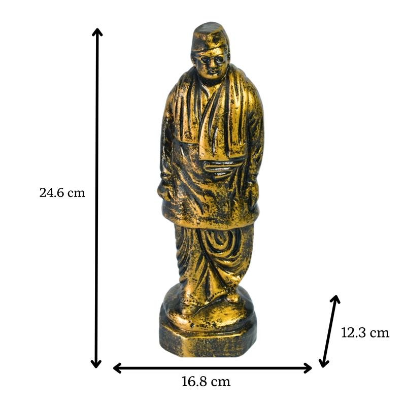 Terracotta Netaji Statue: Artisan - Made Tabletop Decor Masterpiece - terracotta tabletop - Sowpeace - New Arrivals - Tabletop