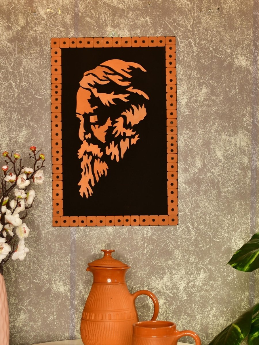 Terracotta Rabindranath Wall Art: Artisan Home Delight