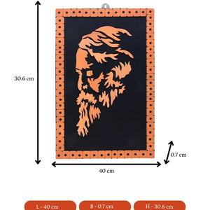 Terracotta Rabindranath Wall Art: Artisan Home Delight - Sowpeace - Terracotta Rabindranath Wall Art: Artisan Home Delight - Terr - WART - SANJ - RBNT - Sowpeace