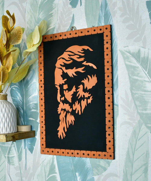 Terracotta Rabindranath Wall Art: Artisan Home Delight