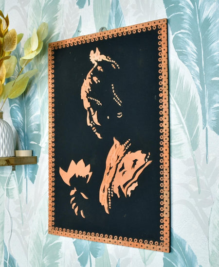 Terracotta Shadowed Lady Wall Art: Artisan Elegance for Home
