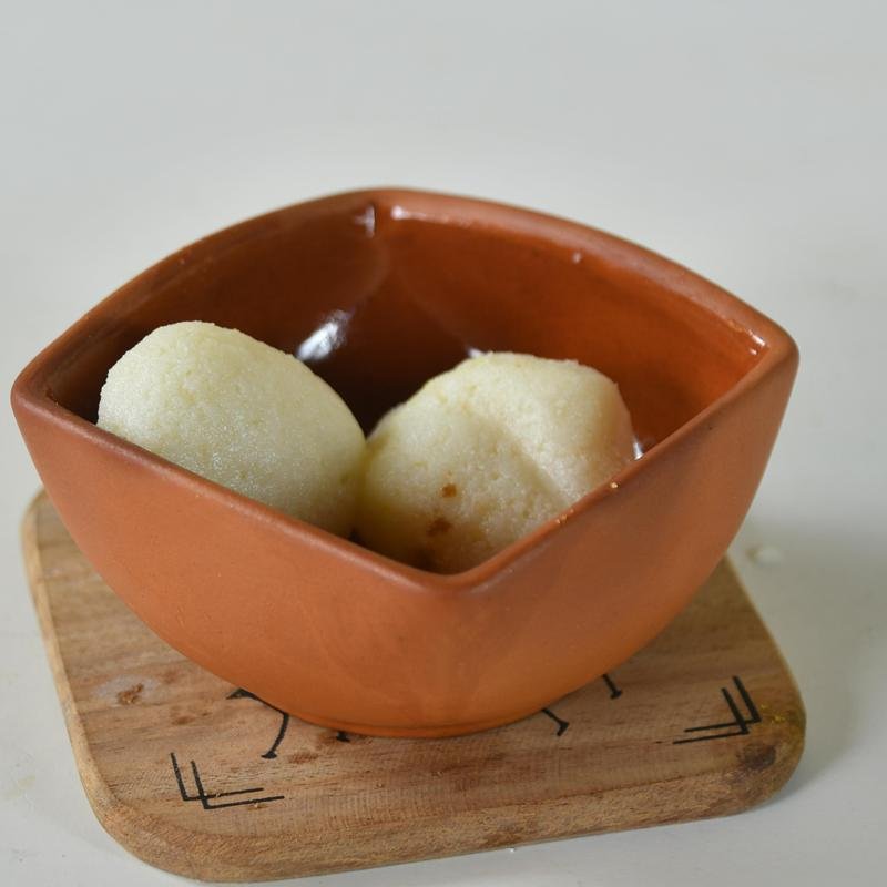 Terracotta Square Serving Bowl: Artistic Kitchen Elegance