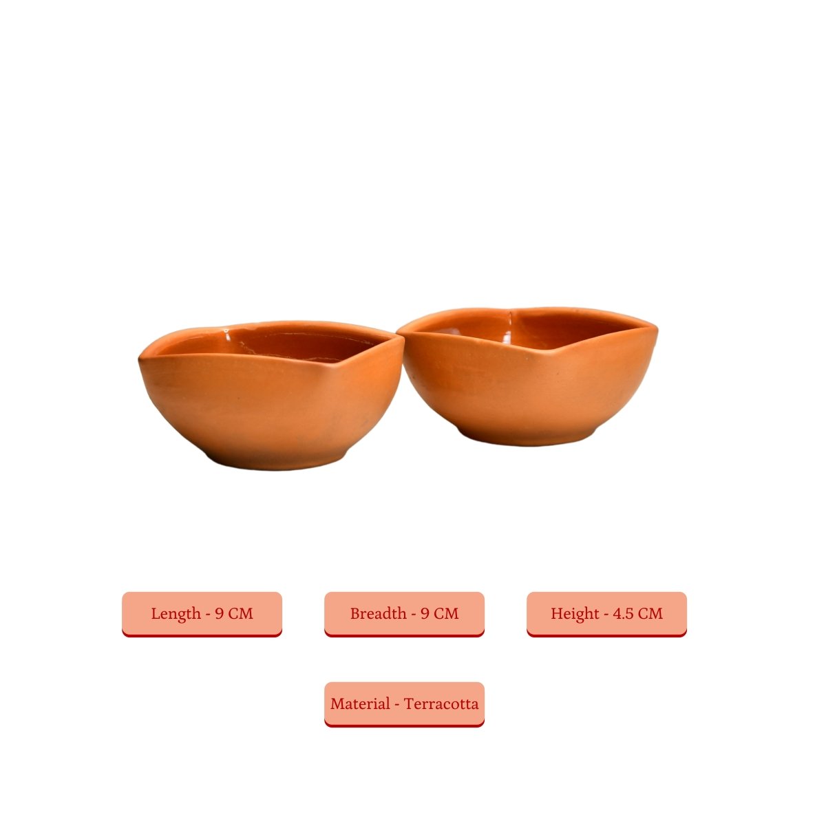 Terracotta Square Serving Bowl: Artistic Kitchen Elegance - Utensils - Sowpeace - bowls - New Arrivals