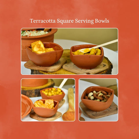 Vastu Principles for Terracotta Square Serving Bowl: Artistic Kitchen Elegance