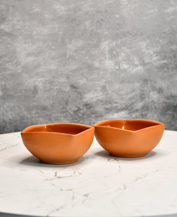 Terracotta Square Serving Bowl: Artistic Kitchen Elegance — alternate view