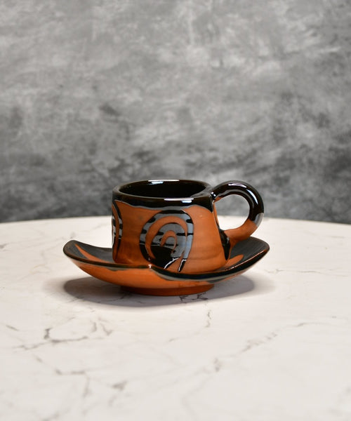 Terracotta Tea Cup Leaf