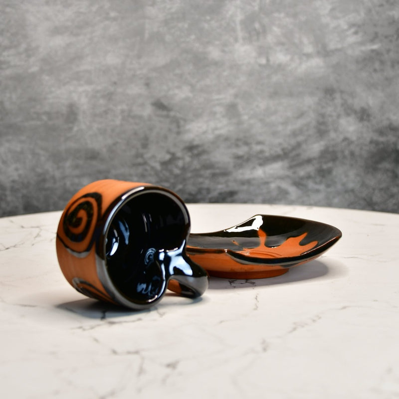 Terracotta Tea Cup Leaf – view 6