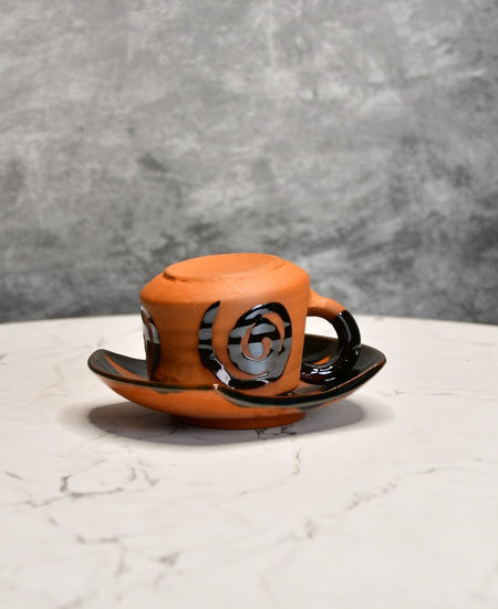 Terracotta Tea Cup Leaf
