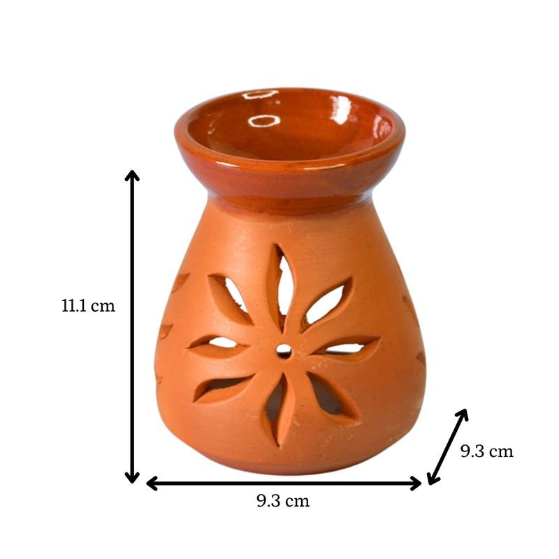 Terracotta Triangle Large Diffuser: Artisan-Made Tabletop Home Decor – view 6