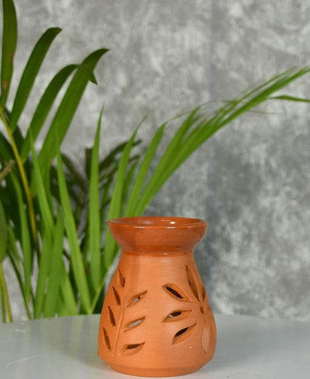Terracotta Triangle Large Diffuser: Artisan-Made Tabletop Home Decor
