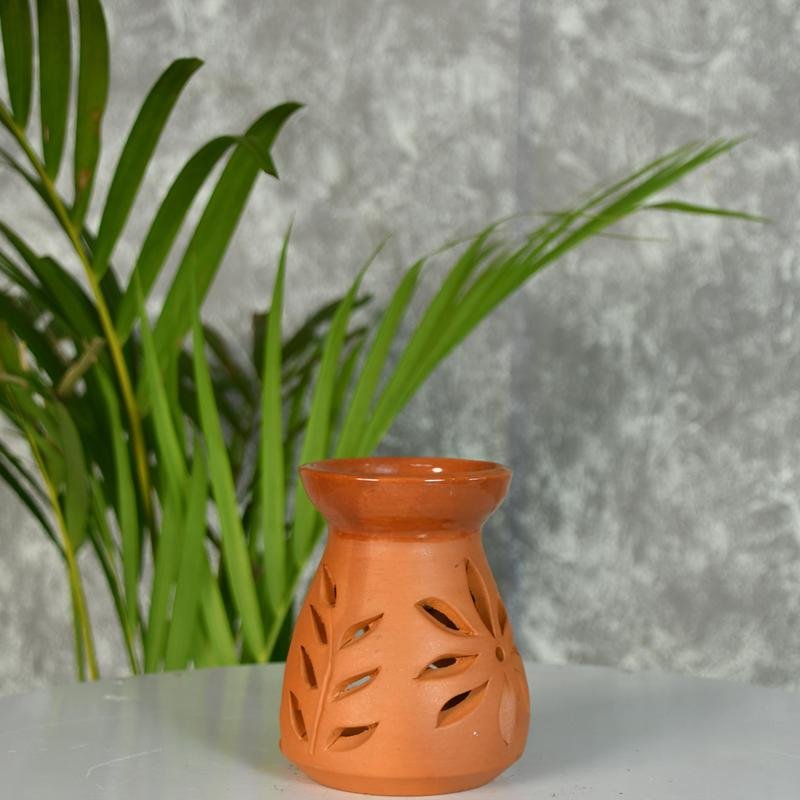 Terracotta Triangle Large Diffuser: Artisan-Made Tabletop Home Decor – view 2