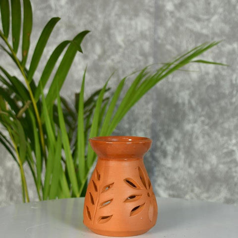 Terracotta Triangle Large Diffuser: Artisan-Made Tabletop Home Decor - Additional View