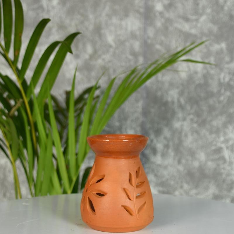 Terracotta Triangle Large Diffuser: Artisan-Made Tabletop Home Decor