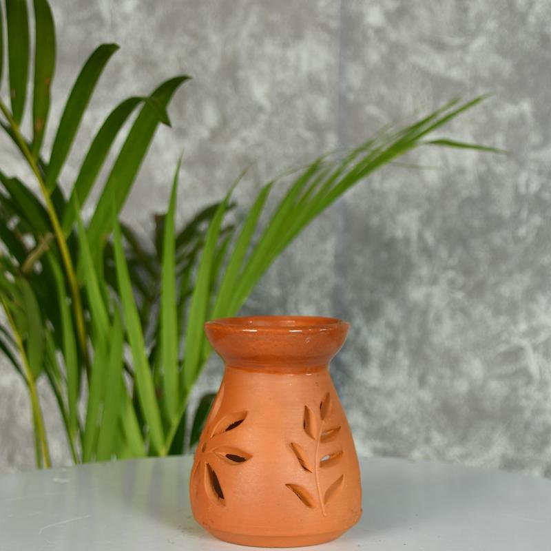 Terracotta Triangle Large Diffuser: Artisan-Made Tabletop Home Decor – view 3