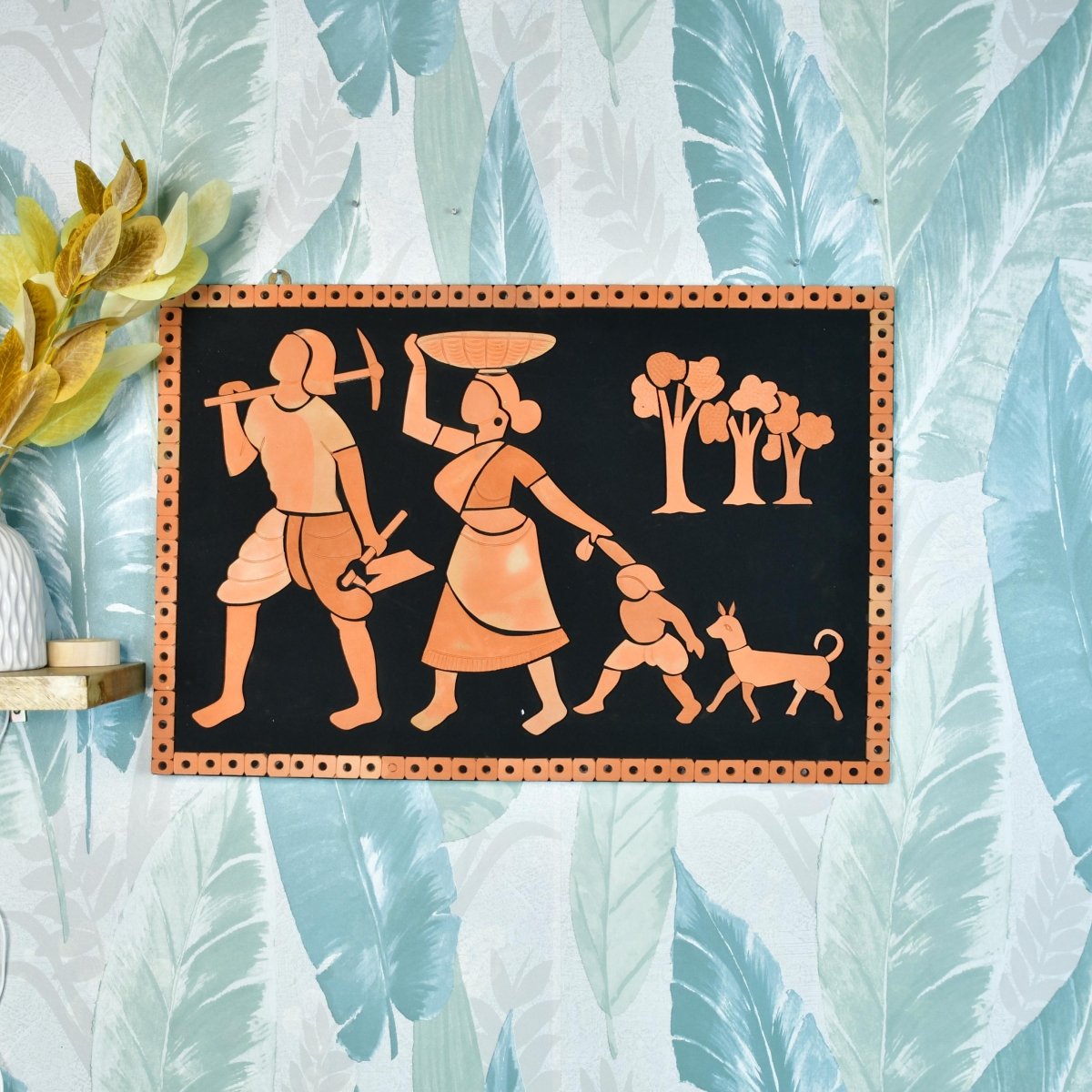 Terracotta Tribal Couple: Artisan Home Decor Statement