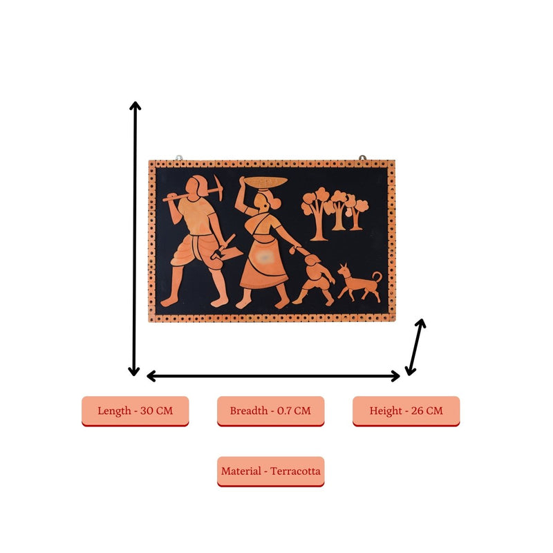 Terracotta Tribal Couple: Artisan Home Decor Statement – view 4