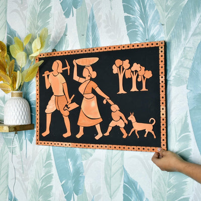 Terracotta Tribal Couple: Artisan Home Decor Statement