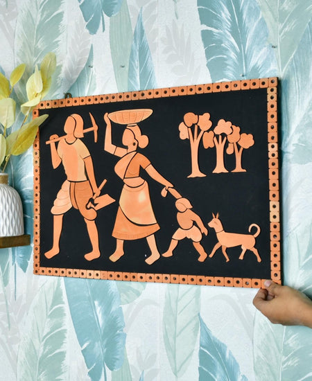 Terracotta Tribal Couple: Artisan Home Decor Statement