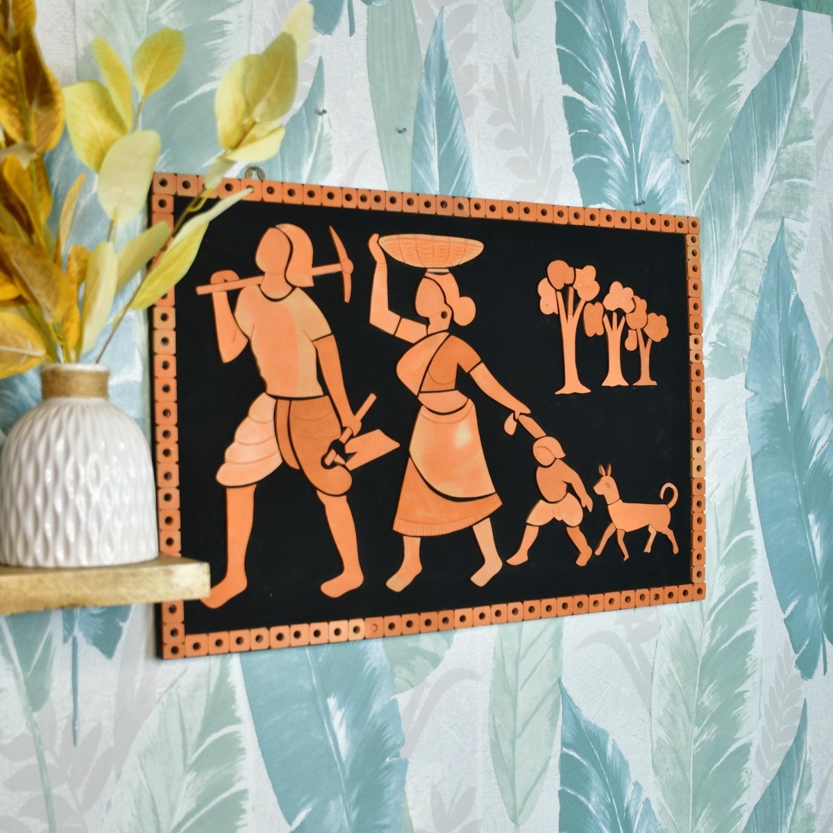 Terracotta Tribal Couple: Artisan Home Decor Statement