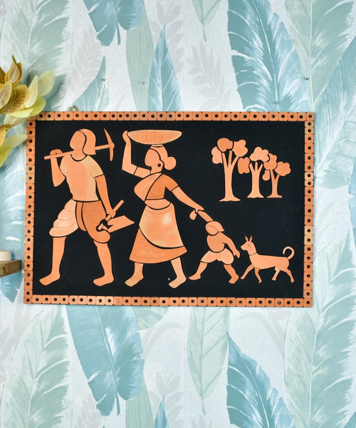 Terracotta Tribal Couple: Artisan Home Decor Statement