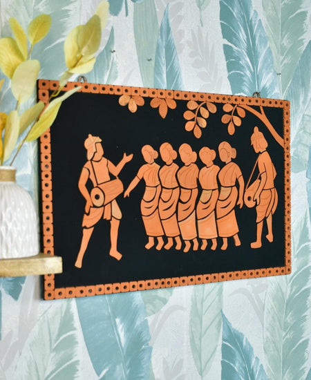 Terracotta Tribal Dance: Artisan Home Decor Elegance and Culture