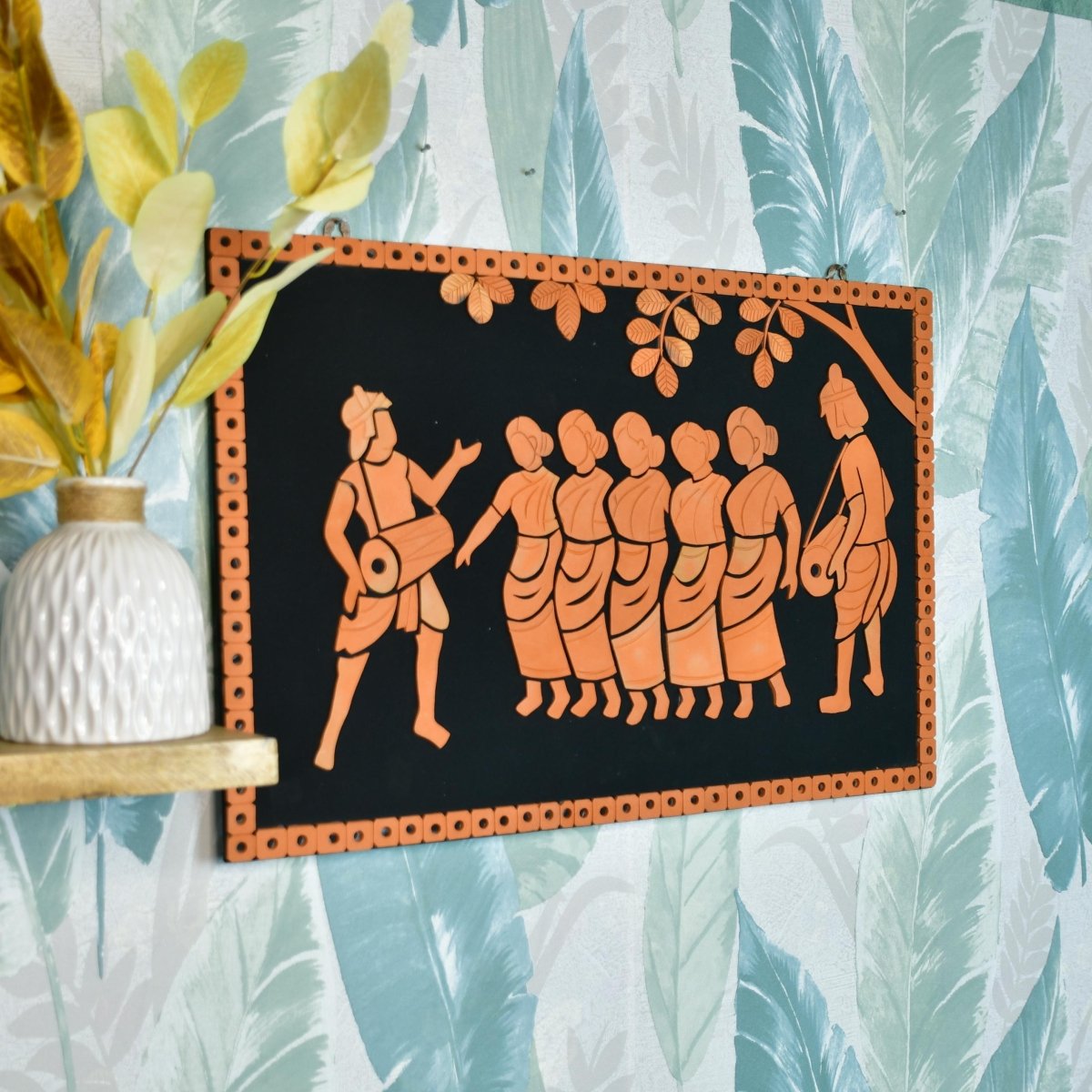 Terracotta Tribal Dance: Artisan Home Decor Elegance and Culture