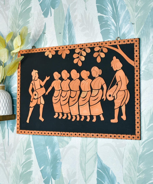 Terracotta Tribal Dance: Artisan Home Decor Elegance and Culture