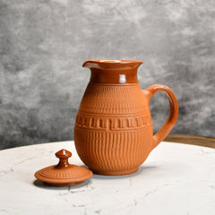 Terracotta Water Jug: Artisan Elegance for Home and Kitchen - Additional View
