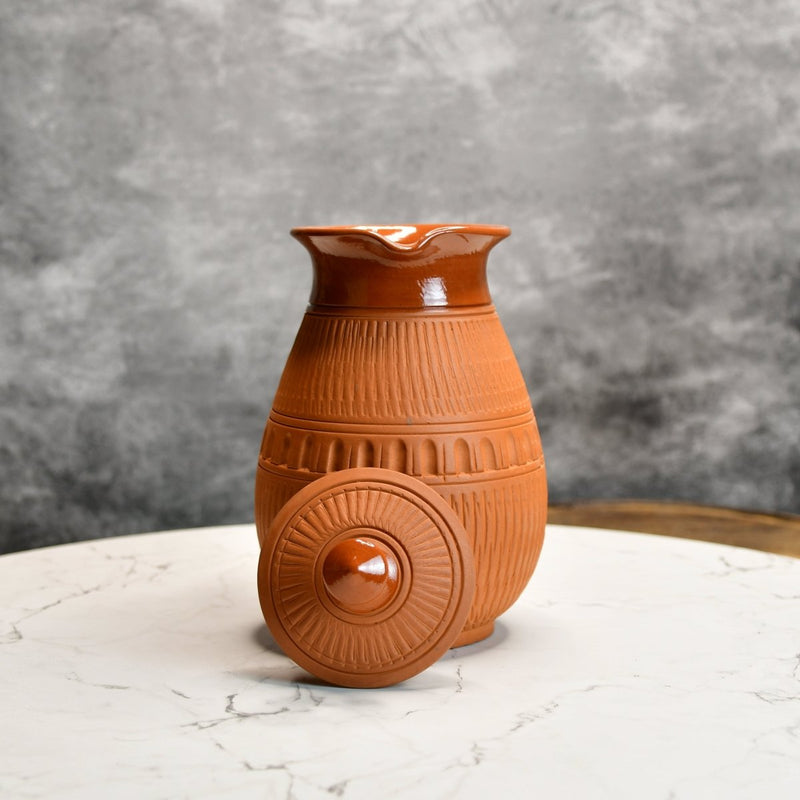 Terracotta Water Jug: Artisan Elegance for Home and Kitchen – view 7