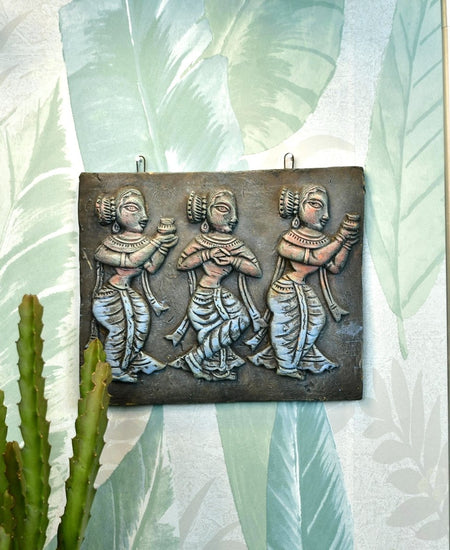 Tribal Essence: Artisan Terracotta Abstract Wall Art for Home