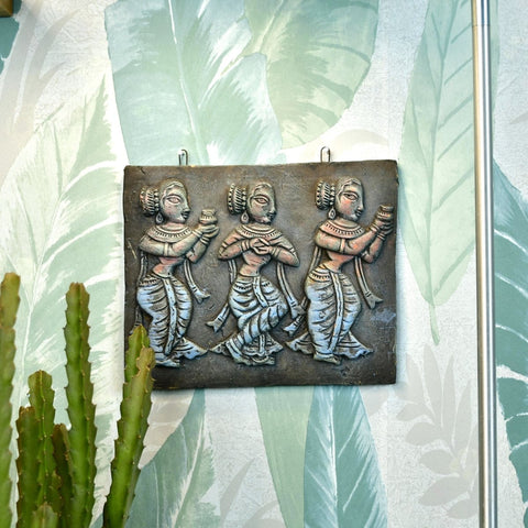 Tribal Essence: Artisan Terracotta Abstract Wall Art for Home - Additional View