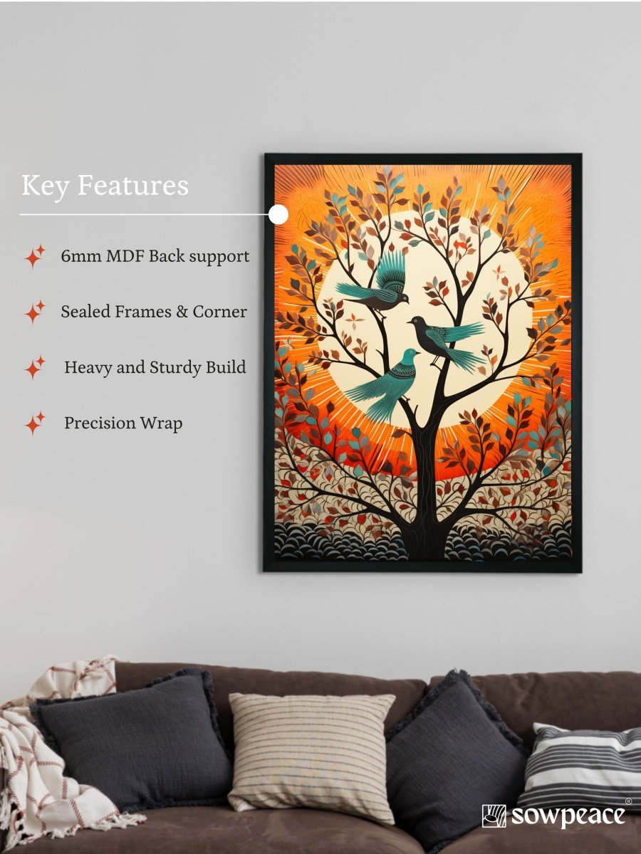 Trio Take Flight: Sowpeace Handcrafted Modern Art – Premium Canvas Prints for Stylish and Contemporary Home Decoration