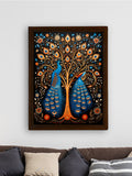 Twin Flames: Handcrafted Enchanting Peacock Print – Premium Indian - Inspired Canvas Art for Modern Home Decoration - Wall painting - Chitran by sowpeace - Twin Flames: Handcrafted Enchanting Peacock Print – Premium Indian - Inspired Canvas Art for Modern Home Decoration - CH - WRT - BD2PM - Sowpeace