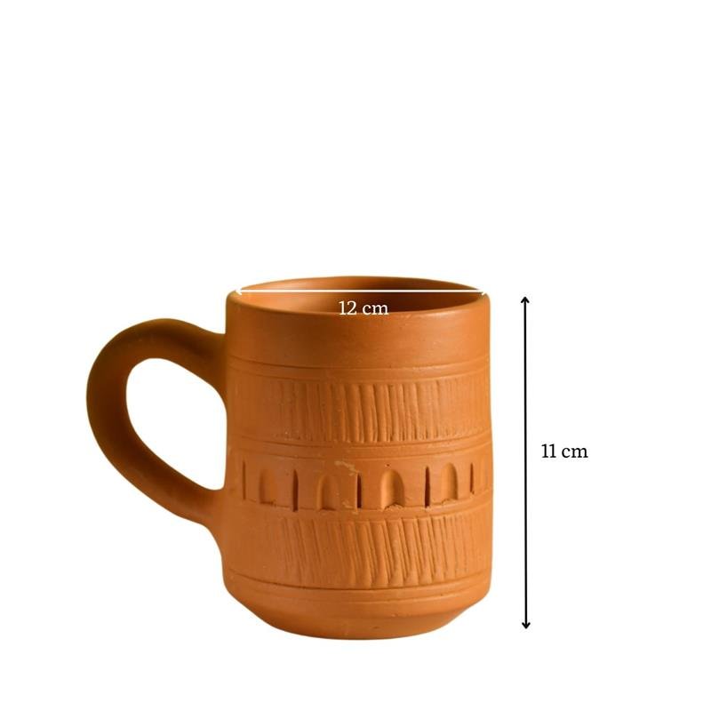 Unglazed Coffee Mug: Stylish Home Decor & Kitchenware