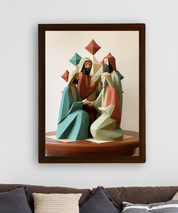 Unveiling Faith: Abstract Disciple Art – Premium Sowpeace Canvas Print for Elegant and Faithful Home Decoration — image 3