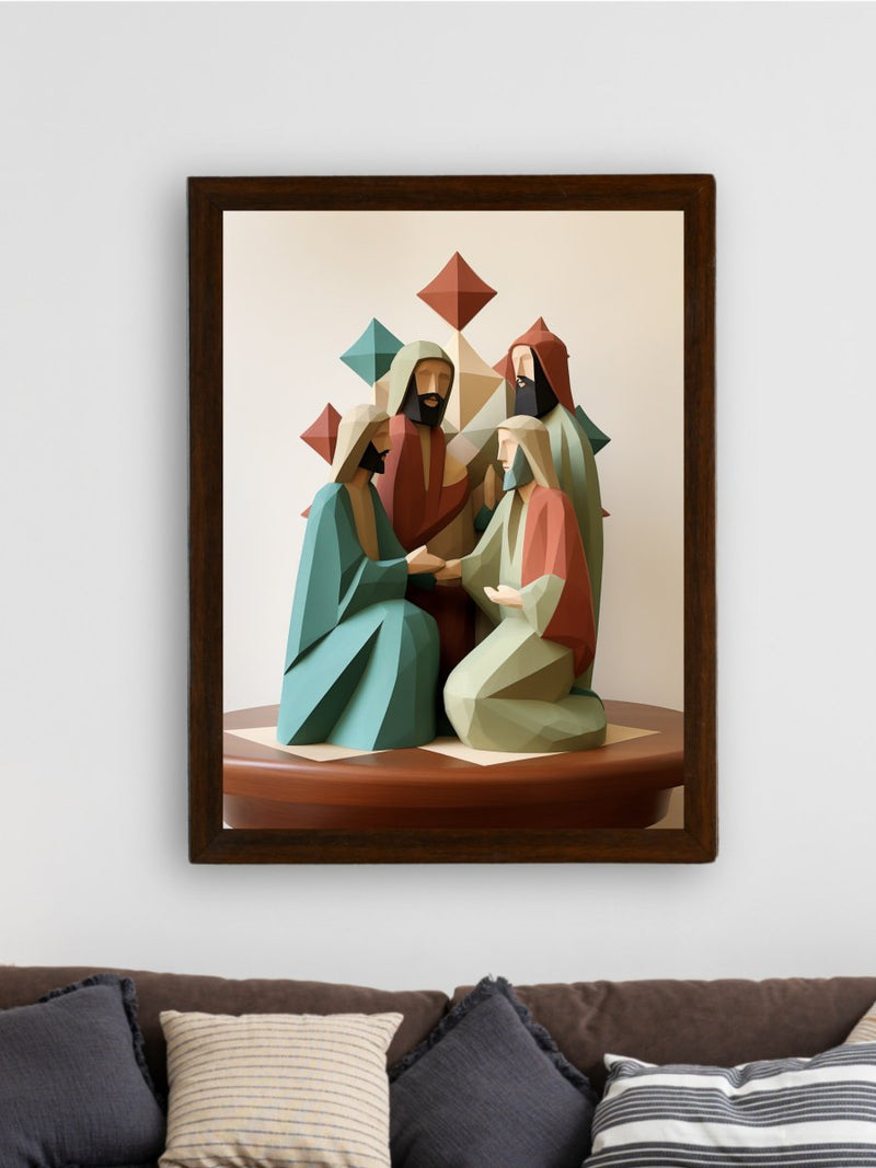 Unveiling Faith: Abstract Disciple Art – Premium Sowpeace Canvas Print for Elegant and Faithful Home Decoration – view 3