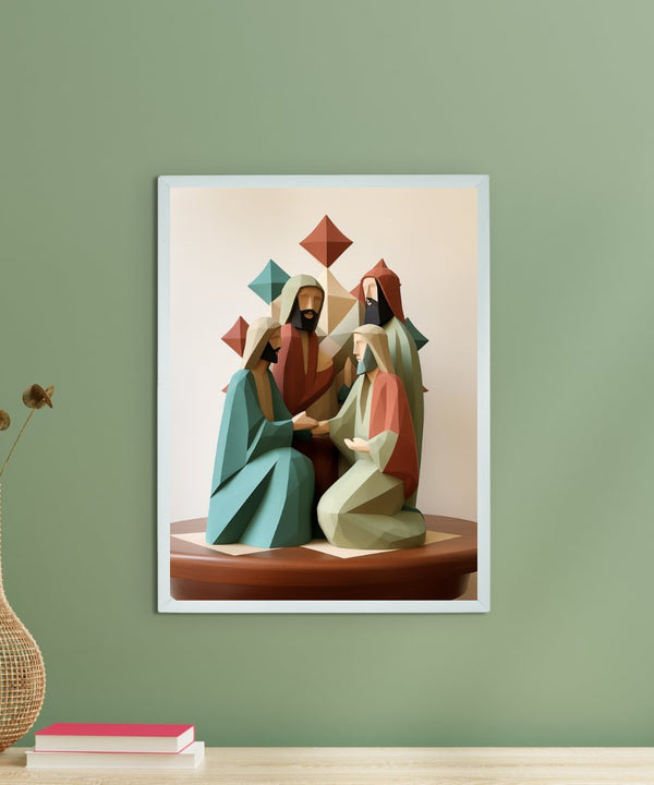 Unveiling Faith: Abstract Disciple Art – Premium Sowpeace Canvas Print for Elegant and Faithful Home Decoration — main view