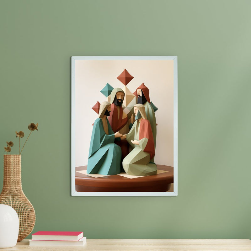 Unveiling Faith: Abstract Disciple Art – Premium Sowpeace Canvas Print for Elegant and Faithful Home Decoration – view 1