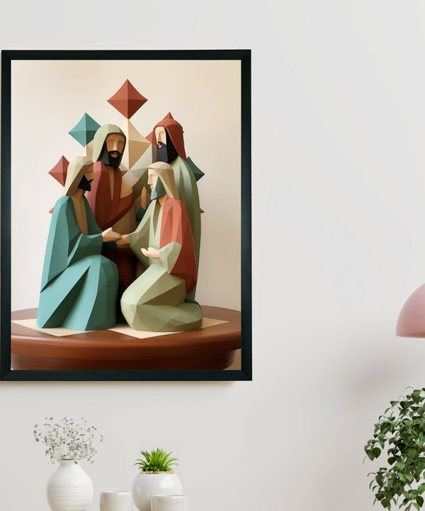 Unveiling Faith: Abstract Disciple Art – Premium Sowpeace Canvas Print for Elegant and Faithful Home Decoration — image 2