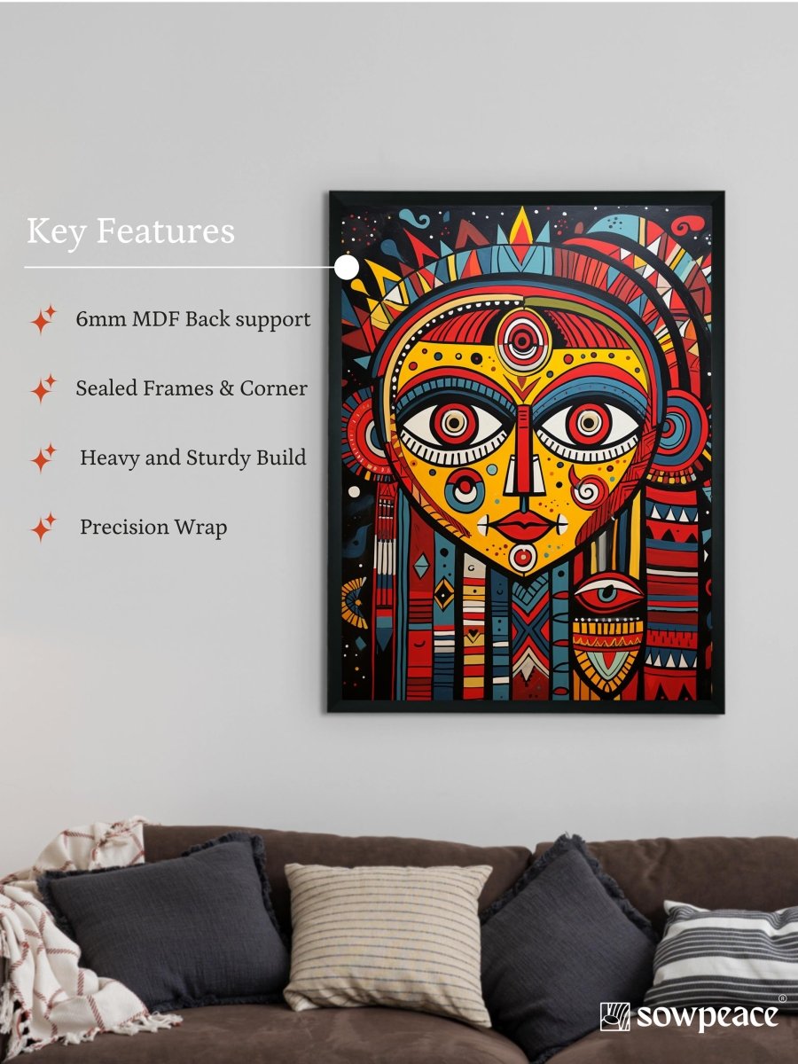 Unveiling Inner Worlds: Sowpeace Handcrafted Canvas – Premium Indian-Inspired Art for Modern and Stylish Home Decoration