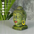 White Terracotta Buddha Head: Artisan Home Decor - terracotta tabletop - Sowpeace - Buddha - God Idols