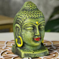 White Terracotta Buddha Head: Artisan Home Decor - terracotta tabletop - Sowpeace - Buddha - God Idols