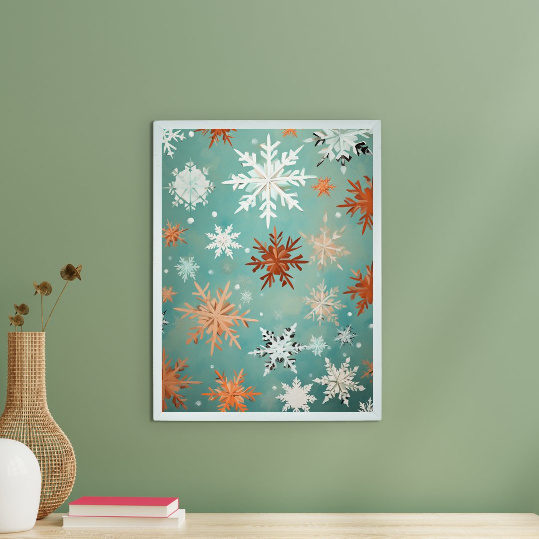 Winter Bliss Canvas Wall Art: Handcrafted Snowy Abstract Elegance for Home Decor -Wall painting-Chitran by sowpeace-Winter Bliss Canvas Wall Art: Handcrafted Snowy Abstract Elegance for Home Decor-CH-WRT-WS-Sowpeace